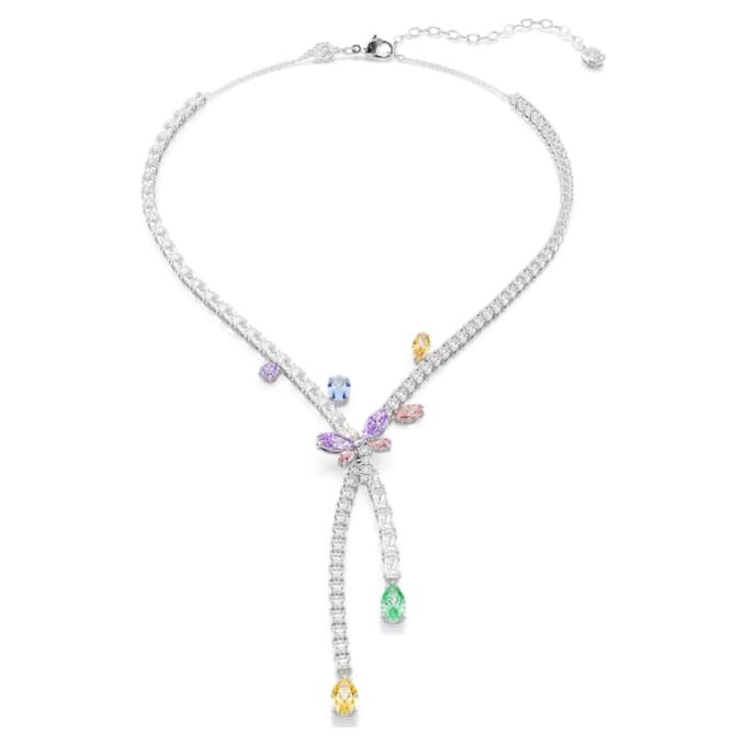 Ariana Grande X Swarovski Necklace Mixed Cuts, Dragonfly, Multicolored, Rhodium Plated Ariana Grande X Swarovski Necklace Mixed Cuts, Dragonfly, Multicolored, Rhodium Plated
