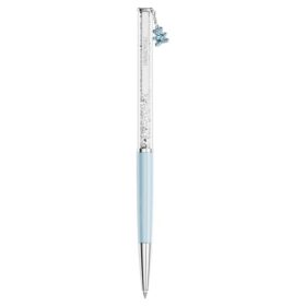 Crystalline Ballpoint Pen Teddy, Blue, Blue Lacquered, Chrome Plated Crystalline Ballpoint Pen Teddy, Blue, Blue Lacquered, Chrome Plated
