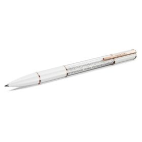 Crystalline Ballpoint Pen White, Rose Gold-Tone Plated Crystalline Ballpoint Pen White, Rose Gold-Tone Plated