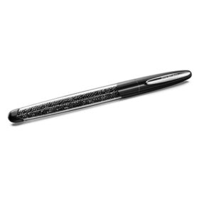 Crystalline Rollerball Pen Black, Chrome Plated Crystalline Rollerball Pen Black, Chrome Plated