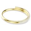 Dextera Bangle Magnetic Closure, White, Gold-Tone Plated