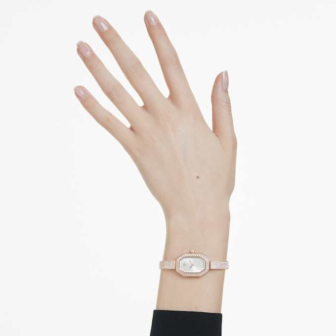 Dextera Bangle Watch Swiss Made, Metal Bracelet, Rose Gold Tone, Rose Gold-Tone Finish Dextera Bangle Watch Swiss Made, Metal Bracelet, Rose Gold Tone, Rose Gold-Tone Finish