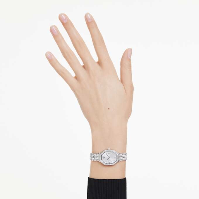 Dextera Octagon Watch Swiss Made, Metal Bracelet, Silver Tone, Stainless Steel Dextera Octagon Watch Swiss Made, Metal Bracelet, Silver Tone, Stainless Steel