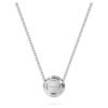 Eternity Halo Solitaire Pendant Lab-Grown Diamonds 0.23 Ct Tw, Round Shape, Sterling Silver