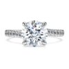 Eternity Solitaire Ring Lab-Grown Diamonds 2.25 Ct Tw, Round Shape, 14K White Gold
