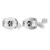 Galaxy Stud Earrings Lab-Grown Diamonds 0.5 Ct Tw, Mixed Shapes, Sterling Silver