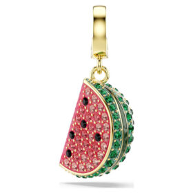 Idyllia Charm Mixed Cuts, Watermelon, Multicolored, Gold-Tone Plated Idyllia Charm Mixed Cuts, Watermelon, Multicolored, Gold-Tone Plated