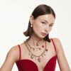 Idyllia Drop Earrings Mixed Cuts, Heart, White, Gold-Tone Plated Idyllia Drop Earrings Mixed Cuts, Heart, White, Gold-Tone Plated