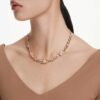 Idyllia Necklace Mixed Cuts, Flower, Multicolored, Gold-Tone Plated Idyllia Necklace Mixed Cuts, Flower, Multicolored, Gold-Tone Plated