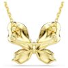 Idyllia Pendant and Brooch Mixed Cuts, Pavé, Butterfly, Multicolored, Gold-Tone Plated