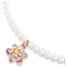Idyllia Pendant Crystal Pearl, Mixed Cuts, Flower, Multicolored, Rose Gold-Tone Plated