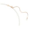 Idyllia Pendant Crystal Pearl, Mixed Cuts, Flower, Multicolored, Rose Gold-Tone Plated