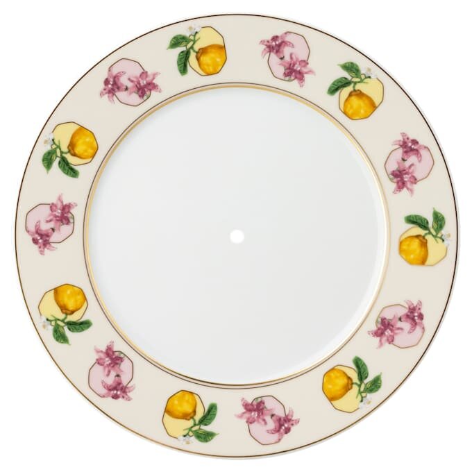 Idyllia éTagèRe Porcelain, Crystal Print Motif, Multicolored
