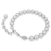 Imber Tennis Bracelet Round Cut, White, Rhodium Plated