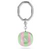 Key Ring Octagon Cut, Multicolored, Rhodium Plated Key Ring Octagon Cut, Multicolored, Rhodium Plated