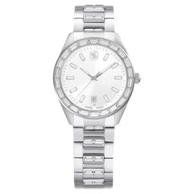 Matrix Date Watch Swiss Made, Metal Bracelet, Silver Tone, Stainless Steel Matrix Date Watch Swiss Made, Metal Bracelet, Silver Tone, Stainless Steel