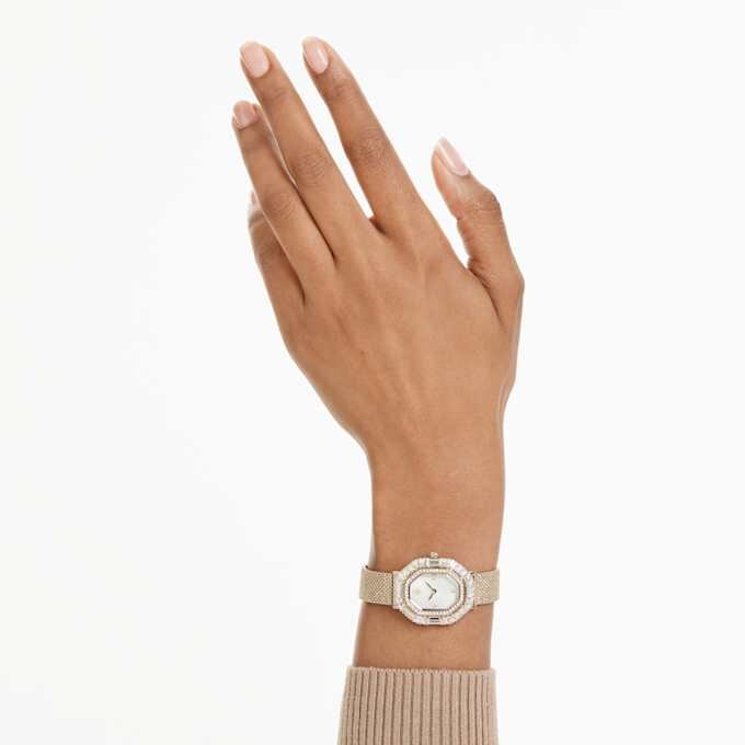 Matrix Octagon Watch Metal Bracelet, Gold Tone, Champagne Gold-Tone Finish Matrix Octagon Watch Metal Bracelet, Gold Tone, Champagne Gold-Tone Finish