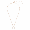 Matrix Pendant Crystal Pearl, Round Cut, White, Rose Gold-Tone Plated