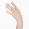 Matrix Ring Oval Cut, White, Gold-Tone Plated Matrix Ring Oval Cut, White, Gold-Tone Plated