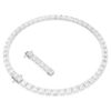 Matrix Tennis Necklace Square Cut, White, Rhodium Plated