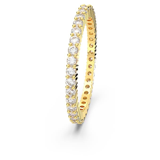 Matrix Vittore Ring Round Cut, White, Gold-Tone Finish Matrix Vittore Ring Round Cut, White, Gold-Tone Finish