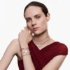 Matrix Vittore Ring Round Cut, White, Rose Gold-Tone Plated Matrix Vittore Ring Round Cut, White, Rose Gold-Tone Plated