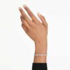 Mesmera Bracelet Mixed Cuts, White, Rhodium Plated