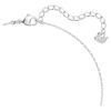Mesmera Necklace Heart, White, Rhodium Plated