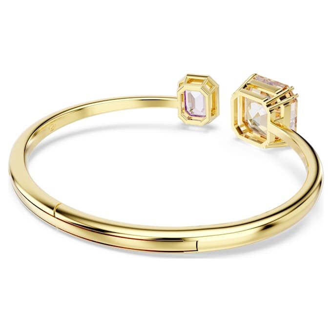 Millenia Bangle Octagon Cut, Multicolored, Gold-Tone Plated Millenia Bangle Octagon Cut, Multicolored, Gold-Tone Plated