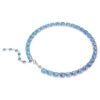 Millenia Necklace Octagon Cut, Color Gradient, Blue, Rhodium Plated