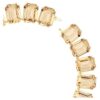 Millenia Necklace Oversized Crystals, Octagon Cut, Caramel, Gold-Tone Plated