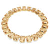 Millenia Necklace Oversized Crystals, Octagon Cut, Caramel, Gold-Tone Plated
