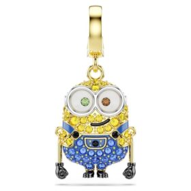 Minions Bob Charm Pavé, Multicolored, Gold-Tone Plated Minions Bob Charm Pavé, Multicolored, Gold-Tone Plated