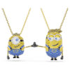 Minions James and Henry Set Pavé, Multicolored, Gold-Tone Plated