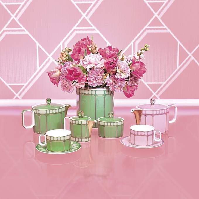 Signum Teacup Set Porcelain, Multicolored Signum Teacup Set Porcelain, Multicolored