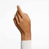 Stilla Cocktail Ring Round Cut, Pavé, White, Gold-Tone Plated Stilla Cocktail Ring Round Cut, Pavé, White, Gold-Tone Plated