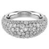 Sublima Ring White, Rhodium Plated