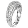 Sublima Ring White, Rhodium Plated
