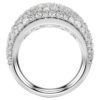 Sublima Ring White, Rhodium Plated