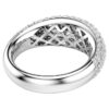 Sublima Ring White, Rhodium Plated