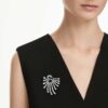 The Vienna Collection Brooch Swan, White, Ruthenium Plated The Vienna Collection Brooch Swan, White, Ruthenium Plated