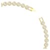 Una Angelic Necklace Round Cut, White, Gold-Tone Plated Una Angelic Necklace Round Cut, White, Gold-Tone Plated